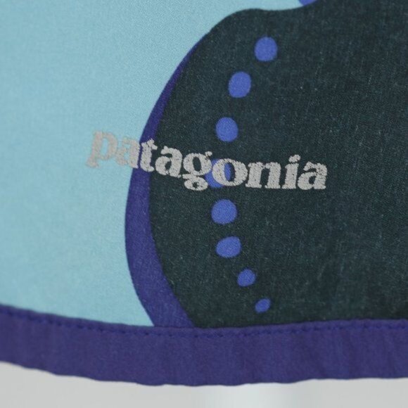Patagonia Women's Small Blue Floral Mid Rise Activewear Skort - Picture 7 of 8